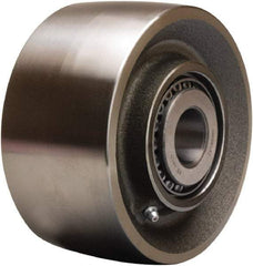 Hamilton - 6 Inch Diameter x 3 Inch Wide, Forged Steel Caster Wheel - 12,000 Lb. Capacity, 3-1/4 Inch Hub Length, 2-7/16 Inch Axle Diameter, Plain Bore Bearing - Caliber Tooling