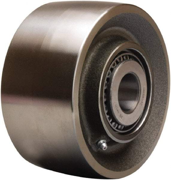 Hamilton - 6 Inch Diameter x 3 Inch Wide, Forged Steel Caster Wheel - 4,500 Lb. Capacity, 3-1/4 Inch Hub Length, 1 Inch Axle Diameter, Straight Roller Bearing - Caliber Tooling