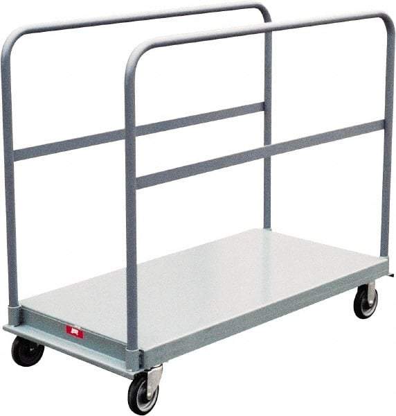 Jamco - 1,200 Lb Capacity Platform Truck - Steel Deck, 72" OAW, 9" Platform Height - Caliber Tooling