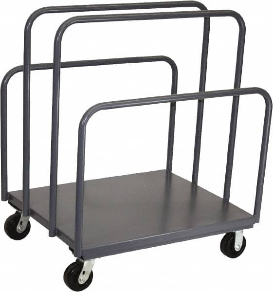 Jamco - 2,000 Lb Capacity Sheet & Panel Truck - Steel Deck, 48" OAW, 9" Platform Height - Caliber Tooling