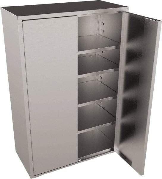 Jamco - 4 Shelf Locking Storage Cabinet - Stainless Steel, 48" Wide x 24" Deep x 73" High - Caliber Tooling