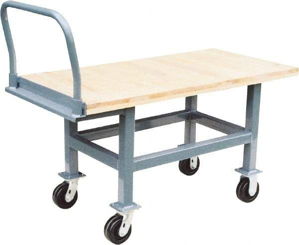 Jamco - 2,000 Lb Capacity Platform Truck - Hardwood Deck, 30" OAW, 26" Platform Height - Caliber Tooling