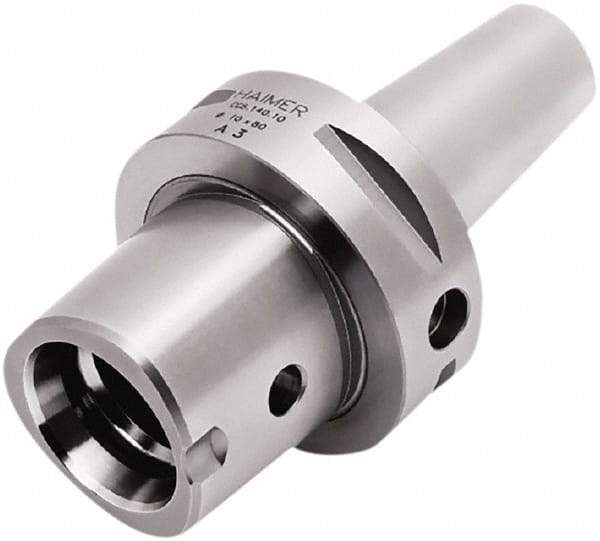 HAIMER - 14mm Hole Diam, C6 Taper Shank Shrink Fit Tool Holder & Adapter - 100mm Projection, 27mm Nose Diam, 47mm Clamping Depth, 25,000 RPM - Exact Industrial Supply