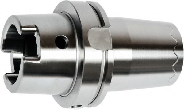 HAIMER - 16mm Hole Diam, HSK100A Taper Shank Shrink Fit Tool Holder & Adapter - 160mm Projection, 51mm Nose Diam, 50mm Clamping Depth, 25,000 RPM, Through Coolant - Exact Industrial Supply