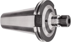 HAIMER - 1/8" to 3/8" Capacity, 6.3" Projection, CAT50 Taper Shank, ER16 Collet Chuck - 0.0001" TIR, Through-Spindle - Exact Industrial Supply