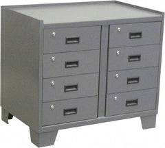 Jamco - Locking Storage Cabinet - Steel, 36" Wide x 24" Deep x 33" High, Gray - Caliber Tooling