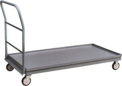 Jamco - 1,200 Lb Capacity Platform Truck - Steel Deck, 36" OAW, 9" Platform Height, Urethane Casters - Caliber Tooling