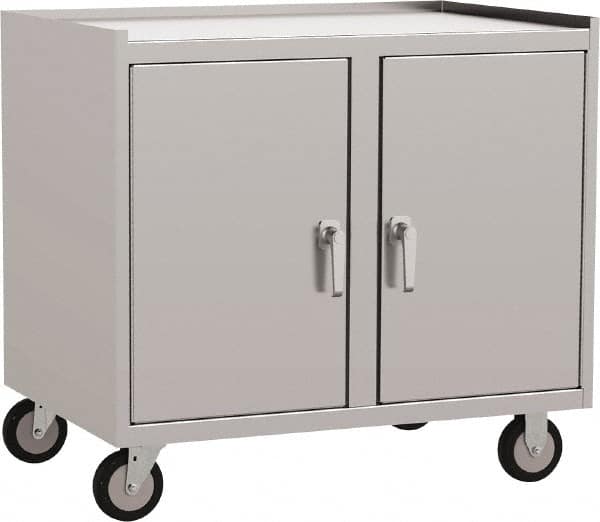 Jamco - 36" Wide x 34" High x 18" Deep, Mobile Closed Cabinet - 1,200 Lb Capacity, 24" Shelf Clearance - Caliber Tooling