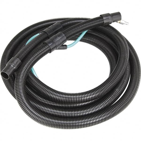 Dynabrade - 8mm ID x 12.7mm OD 25' Long Hose - Female/Male Ends, 90 Working psi, 1/4" Fitting, Green - Caliber Tooling