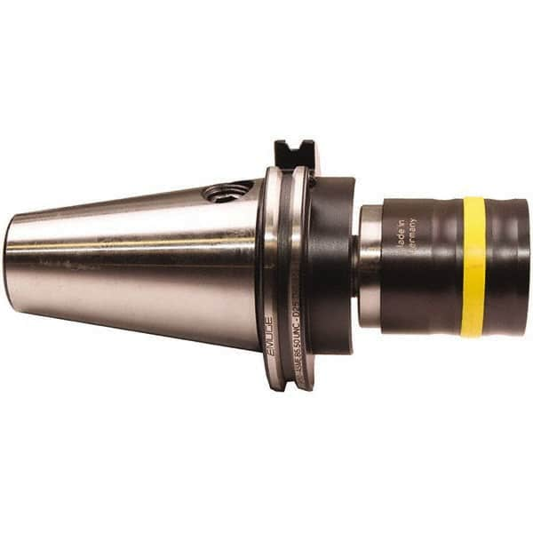 Emuge - HSK50C Taper Shank Tension & Compression Tapping Chuck - M4.5 Min Tap Capacity, 101mm Projection, Size 3 Adapter, Quick Change - Exact Industrial Supply