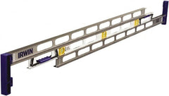 Irwin - 60" Long 3 Vial I-Beam Level - Aluminum, Silver - Caliber Tooling