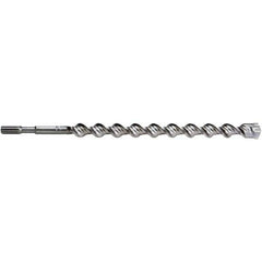 1-1/2″ Diam, Spline Shank, Carbide-Tipped Rotary & Hammer Drill Bit 11″ Usable Length, 16″ OAL