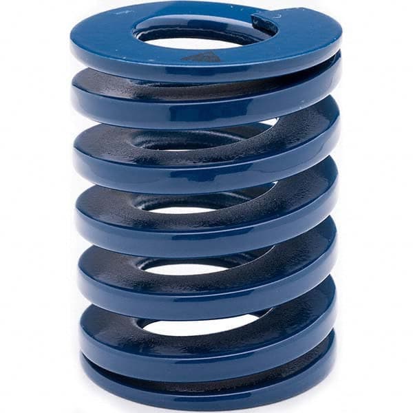 Associated Spring Raymond - 30mm Hole Diam, 15mm Rod Diam, 70mm Free Length, Blue Die Spring - Caliber Tooling