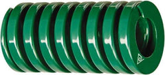 Associated Spring Raymond - 25mm Hole Diam, 12.5mm Rod Diam, 2" Free Length, Green Die Spring - 283 Lb Max Deflection, 1.0827" Max Deflection, Light Duty, Chromium Alloy Steel - Caliber Tooling