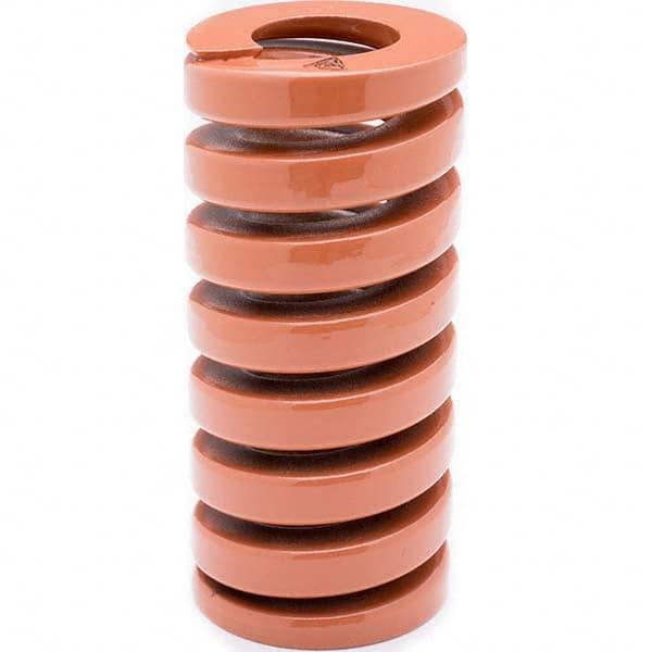 Associated Spring Raymond - 35mm Hole Diam, 17.5mm Rod Diam, 125mm Free Length, Brown Die Spring - Caliber Tooling