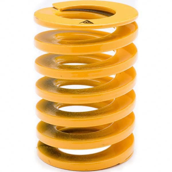 Associated Spring Raymond - 50mm Hole Diam, 25mm Rod Diam, 300mm Free Length, Yellow Die Spring - Caliber Tooling