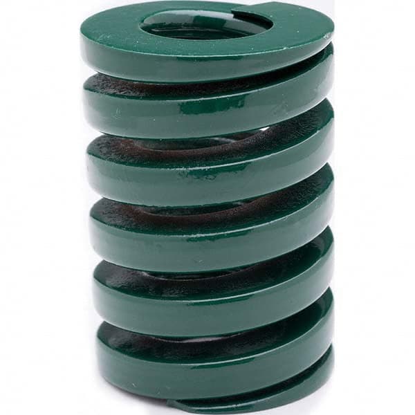 Associated Spring Raymond - 50mm Hole Diam, 25mm Rod Diam, 125mm Free Length, Green Die Spring - Caliber Tooling