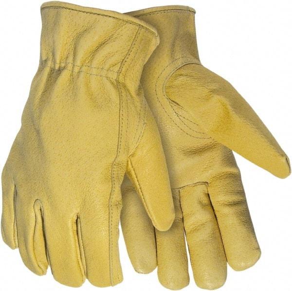 MCR Safety - Size M General Protection Work Gloves - For Work & Driver, Uncoated, Natural, Paired - Caliber Tooling