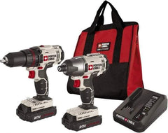 Porter-Cable - 20 Volt Cordless Tool Combination Kit - Includes 1/2" Drill/Driver & 1/4" Impact Driver, Lithium-Ion Battery Included - Caliber Tooling