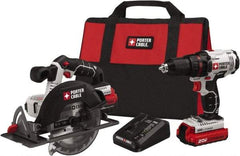 Porter-Cable - 20 Volt Cordless Tool Combination Kit - Includes Drill/Driver & Circular Saw, Lithium-Ion Battery Included - Caliber Tooling
