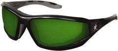 MCR Safety - Green Lenses, Framed Welding Glasses - Scratch Resistant, Size Universal, Wrap Around - Caliber Tooling