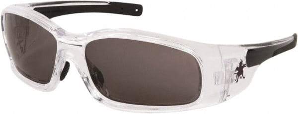 MCR Safety - Gray Lenses, Framed Safety Glasses - Anti-Fog, Scratch Resistant, Size Universal, Wrap Around - Caliber Tooling