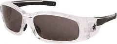 MCR Safety - Gray Lenses, Framed Safety Glasses - Anti-Fog, Scratch Resistant, Size Universal, Wrap Around - Caliber Tooling