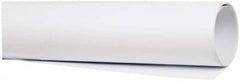 Made in USA - 4' Long, 1/2" Diam, Polystyrene Plastic Rod - Opaque White - Caliber Tooling