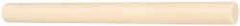 Made in USA - 4' Long, 3-1/2" Diam, ABS Plastic Rod - Beige - Caliber Tooling