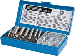 Precision Brand - 1/8 to 3/4 Inch Diameter Shim Punch and Die Set - 1/8, 3/16, 1/4, 5/16, 3/8, 7/16, 1/2, 5/8 and 3/4 Inch Diameter, 9 Piece - Caliber Tooling