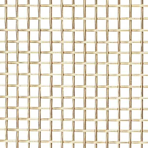 Value Collection - 34 Gage, 0.01 Inch Wire Diameter, 40 x 40 Mesh per Linear Inch, Brass, Wire Cloth - 0.015 Inch Opening Width, 36 Inch Wide, Cut to Length - Caliber Tooling