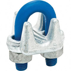 Campbell - 3/8" Wire Rope Clips - 7/16-14, Steel, Galvanized - Caliber Tooling