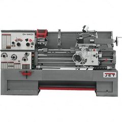 Jet - 16" Swing, 60" Between Centers, 230 Volt, Triple Phase Engine Lathe - 7MT Taper, 7-1/2 hp, 25 to 1,800 RPM, 3-1/8" Bore Diam, 40" Deep x 48" High x 97-1/2" Long - Caliber Tooling