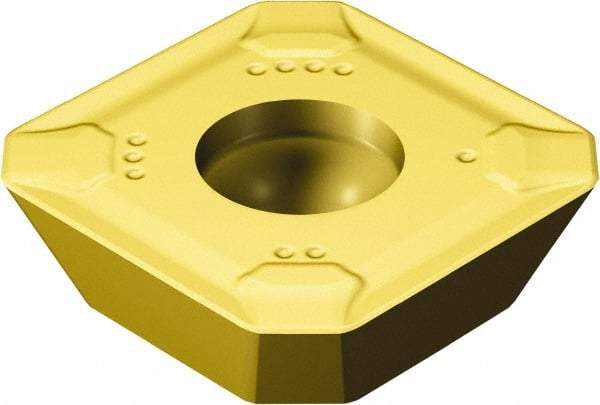 Sandvik Coromant - R24512T3 KM Grade 1020 Carbide Milling Insert - TiAlN Finish, 5/32" Thick, 13.4mm Inscribed Circle, 1.5mm Corner Radius - Caliber Tooling