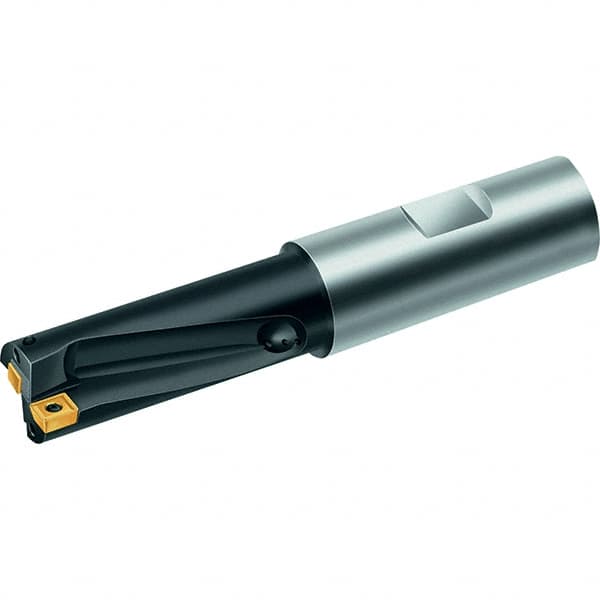 Walter - 1.03" Max Drill Depth, 2xD, 33/64" Diam, Indexable Insert Drill - 2 Inserts, 3/4" Shank Diam, Straight Shank - Caliber Tooling