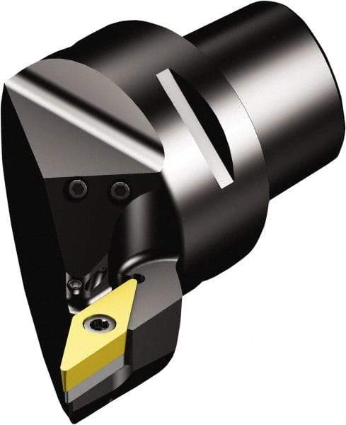 Sandvik Coromant - Right Hand Cut, Size C6, VBMT 332 Insert Compatiblity, Modular Turning & Profiling Cutting Unit Head - 45mm Ctr to Cutting Edge, 65mm Head Length, Through Coolant, Series CoroTurn 107 - Caliber Tooling