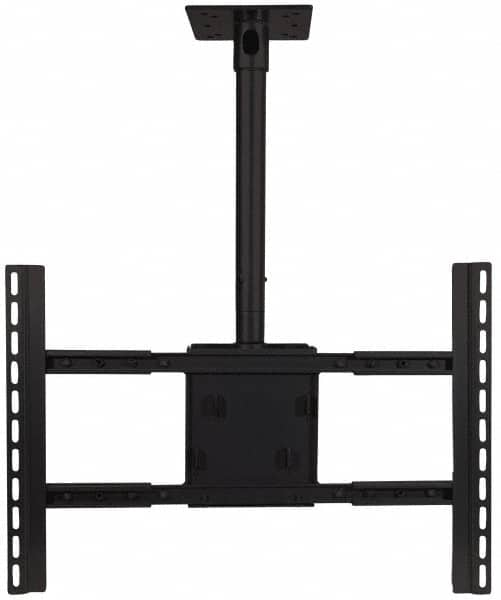 Video Mount - Steel, Flat Panel Ceiling Mount For 42 to 70 Inch Plasma Monitor - Black, 180 Lbs. Load Capacity, 0 to 18 Inch Vertical Opening, 15° Max Tilt Angle, Ceiling Mount Rotating and Tilting - Caliber Tooling