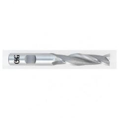 3/8 Dia. x 3-1/4 Overall Length 2-Flute Square End HSS-CO SE End Mill-Round Shank-Center Cutting-Uncoated - Caliber Tooling