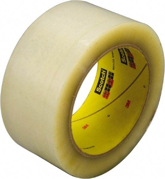 3M - 48mm x 914m Clear Rubber Adhesive Sealing Tape - Polyester Film Backing, 3.4 mil Thick, 67 Lb Tensile Strength, Series 355 - Caliber Tooling