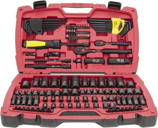 Stanley - 141 Piece Mechanic's Tool Set - Comes in Blow Mold Box - Caliber Tooling