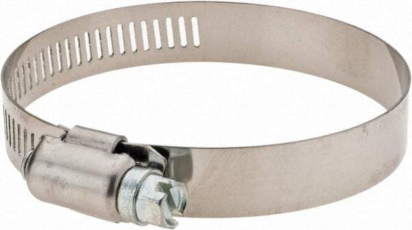 Value Collection - SAE Size 36, 1-13/16 to 2-3/4" Diam, Stainless Steel Worm Drive Clamp - 1/2" Wide - Caliber Tooling