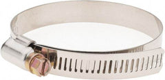 Value Collection - SAE Size 48, 2-9/16 to 3-1/2" Diam, Stainless Steel Worm Drive Clamp - 1/2" Wide - Caliber Tooling