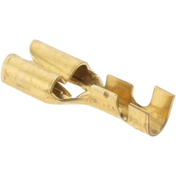 Import - Noninsulated Female Tab Terminal - Push In Connection, 14 to 12 AWG Compatible - Caliber Tooling