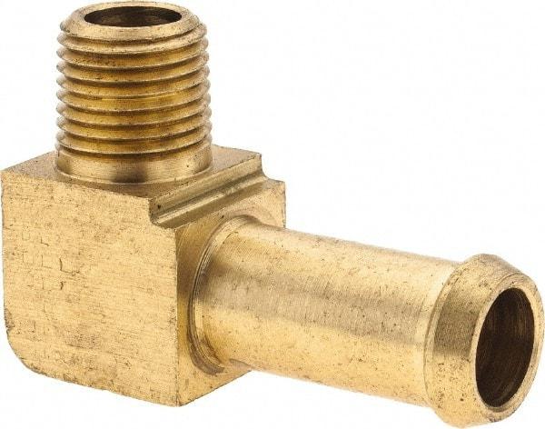 Eaton - 1/8 Barbed Thread 90° Male Elbow - Brass - Caliber Tooling