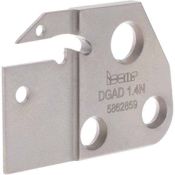 Iscar - 1.4mm Insert Width, Cutoff & Grooving Support Blade for Indexables - 1.1" Max Depth of Cut, 1mm Head Projection - Caliber Tooling