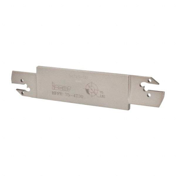 Iscar - 4mm Groove Width, 30mm Max Depth of Cut, Right Hand Cut, HFF Indexable Grooving Blade - HFPR/L 4020... Insert Style, Series Heliface - Caliber Tooling