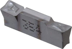 Iscar - 4004HFPL Grade IC354, 4mm Cutting Width Carbide Grooving Insert - 2mm Max Depth of Cut, Left Hand, 0.4mm Corner Radius, TiCN Finish - Caliber Tooling