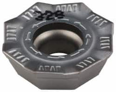 Iscar - OEMT060405 76 Grade IC328 Carbide Milling Insert - TiCN Finish, 0.1866" Thick, 0.5618" Inscribed Circle, 0.5mm Corner Radius - Caliber Tooling