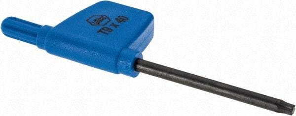 Iscar - T9 Torx Drive, Key for Indexable Grooving - Compatible with Insert Screws - Caliber Tooling