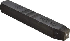 Made in USA - 5/32" Character Size, 9 Character, Heavy Duty Individual Steel Stamp - Steel, Individual - Caliber Tooling